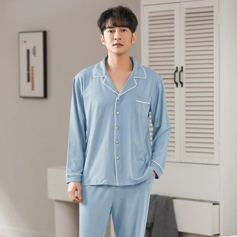 Men's Long Sleeve Pajamas by GJG Denim