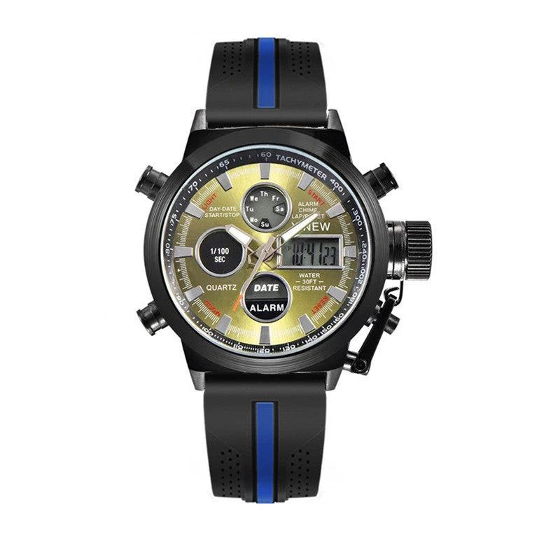 Men's Fashion Belt Multi-functional Watch by GJG Denim