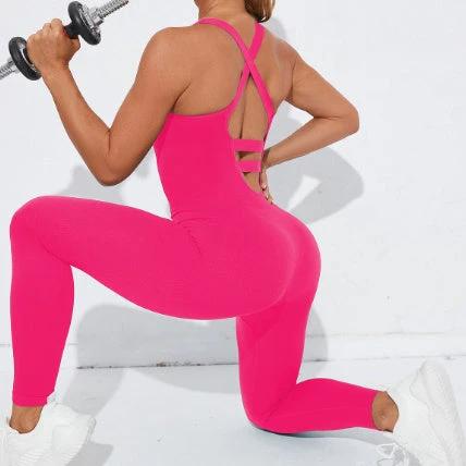 Quick-drying Seamless Yoga Shapewear Sleeveless One-piece Sportswear by GJG Denim