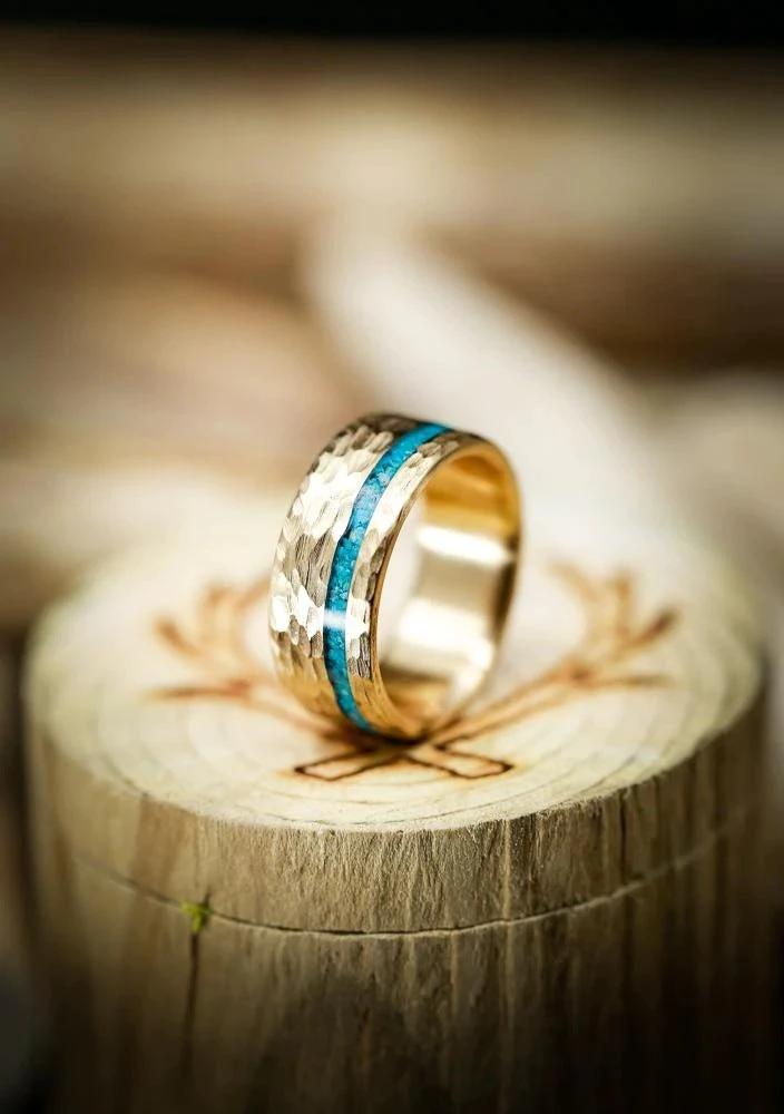 Cloisonne Enamel Cut Craft Ring For Men by GJG Denim