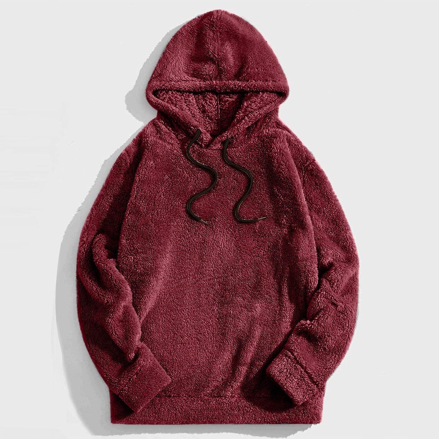 Men's Thick Double-sided Casual Loose Long-sleeved Hooded Sweater by GJG Denim