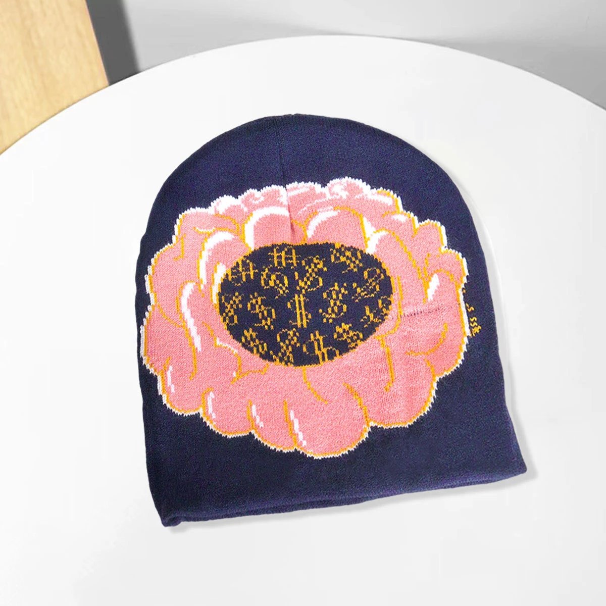 Men's Knitted Money on My Mind Beanie by GJG Denim