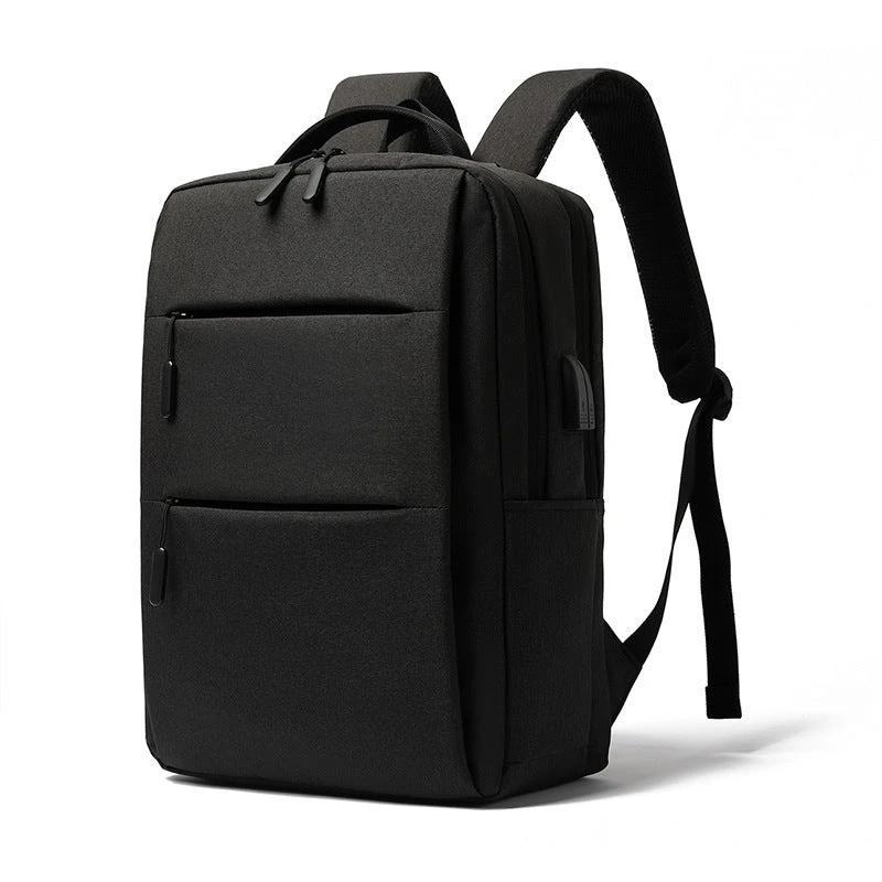 Men's Casual Business Computer Bag Usb Large Capacity Travel Student Outdoor Backpack by GJG Denim