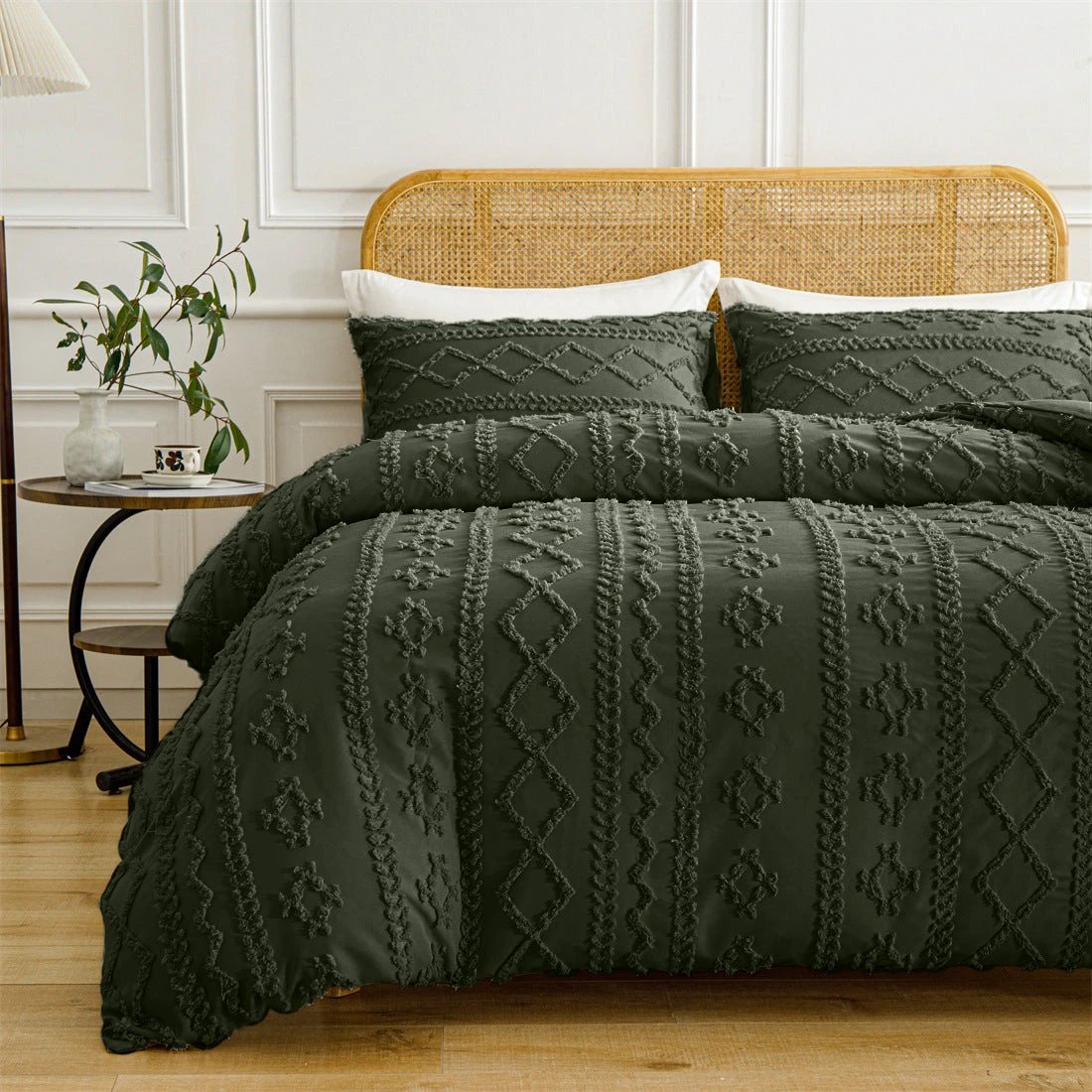 Bohemian Quilt Cover Soft Double Bed Three-piece Set by GJG Denim