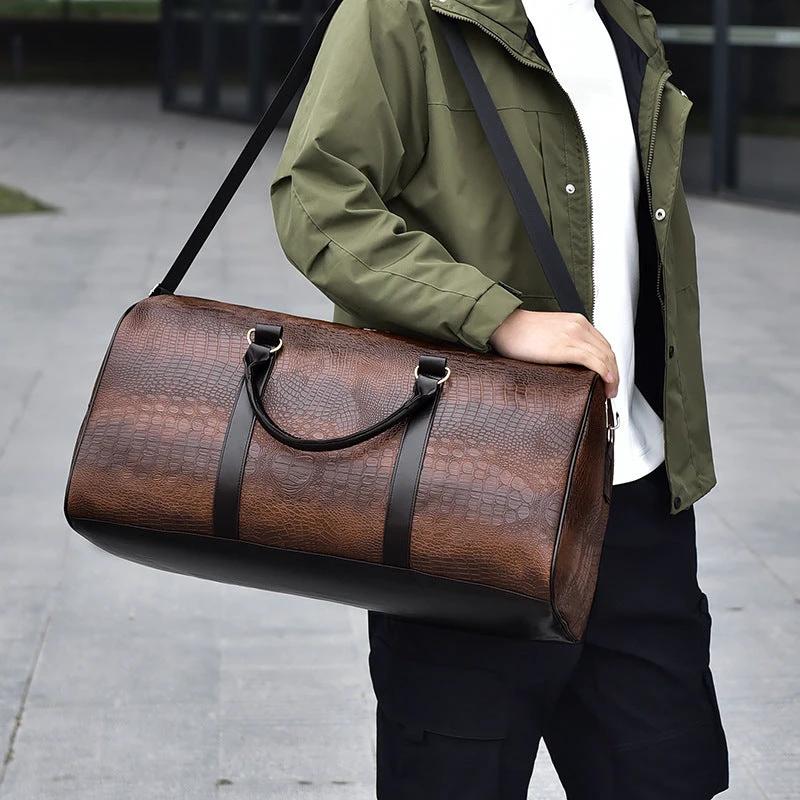 Men's Fashion Pattern Travel Bag by GJG Denim
