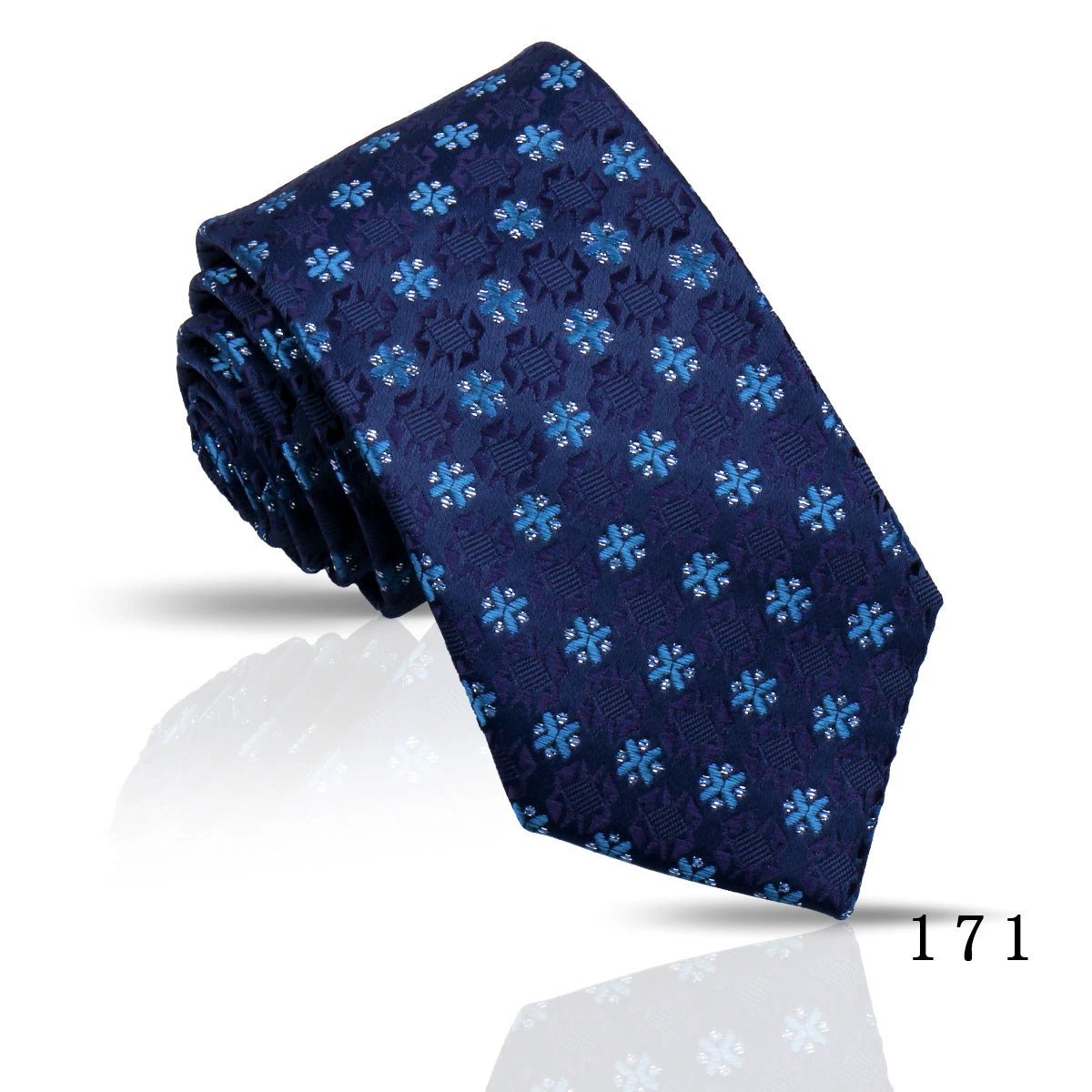 Men's Casual Polyester Jacquard Ties by GJG Denim