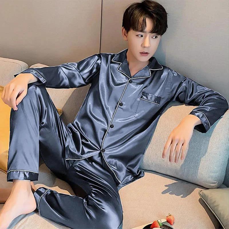 Men's Long Sleeve Pajamas by GJG Denim