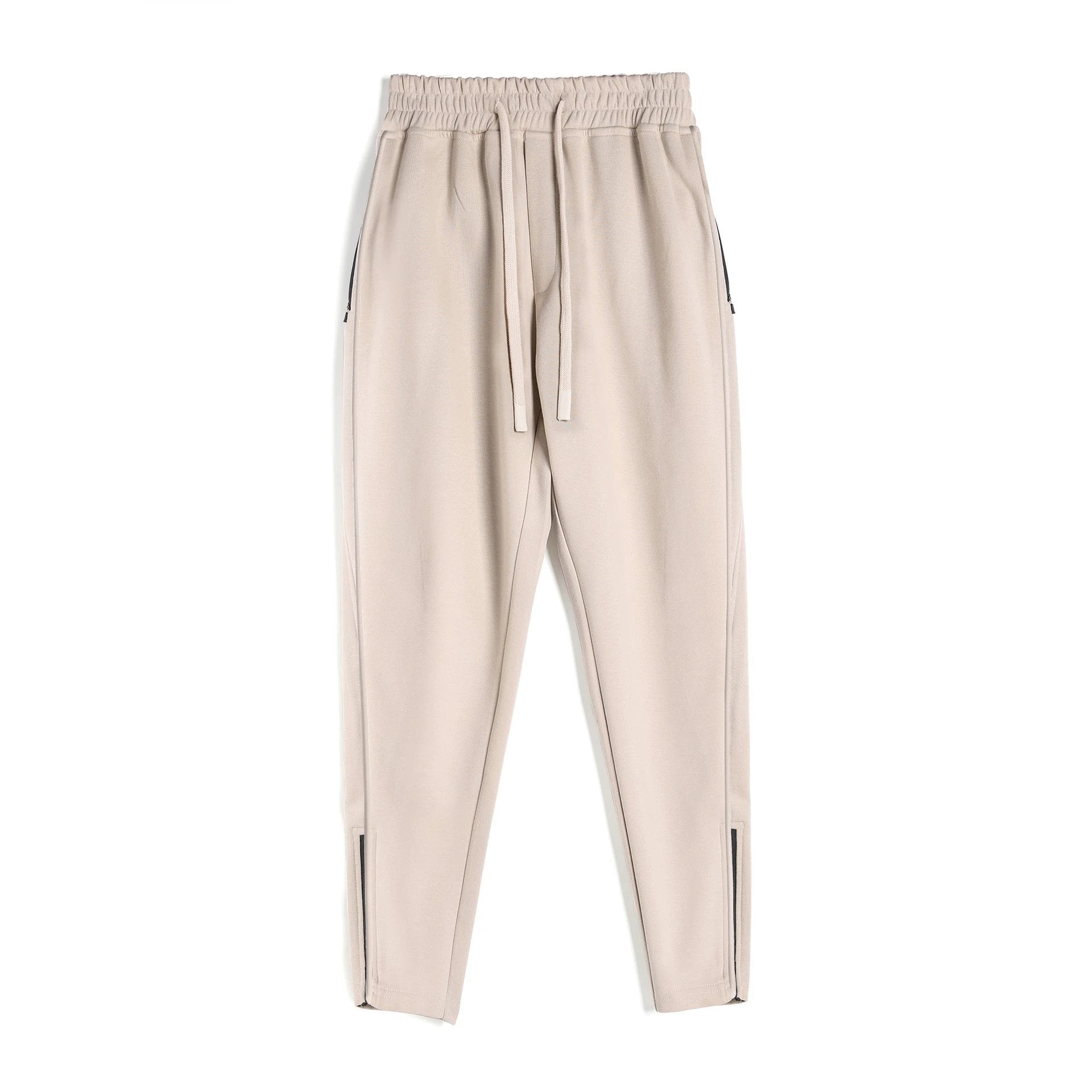 Men's Slim Fit Leg Opening Ankle Zipper Sweatpants by GJG Denim