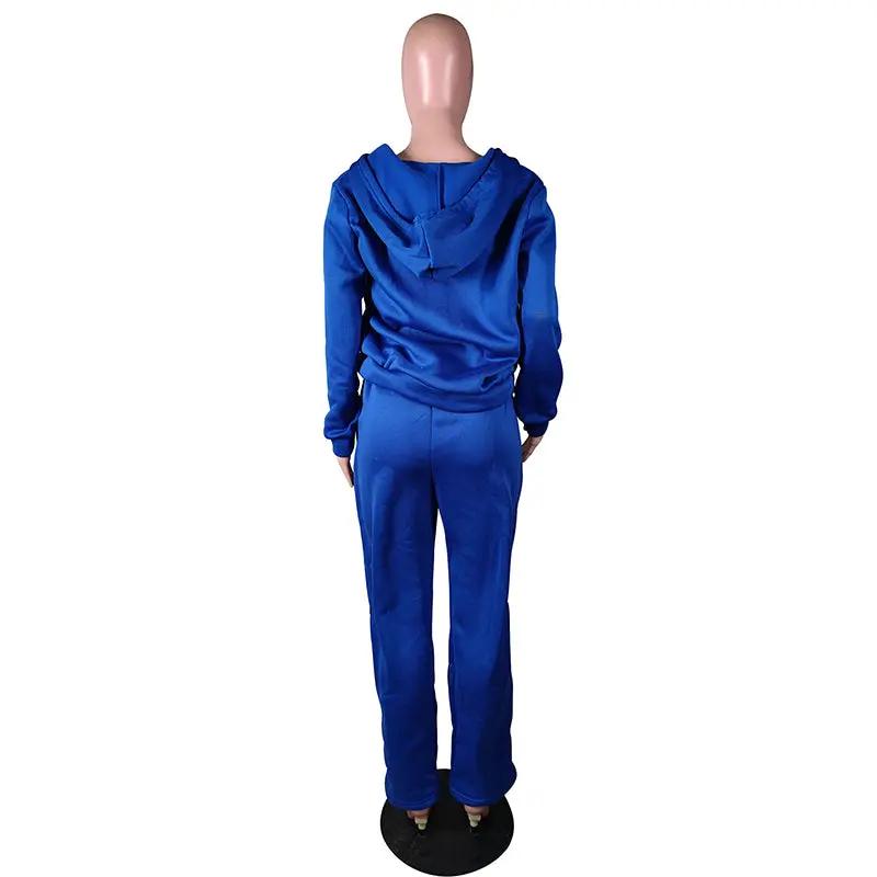 Women Sweatsuit Set 2 Piece Outfits Casual Hoodies Tops And Sweatpants Jogger Tracksuits Loose Trousers by GJG Denim