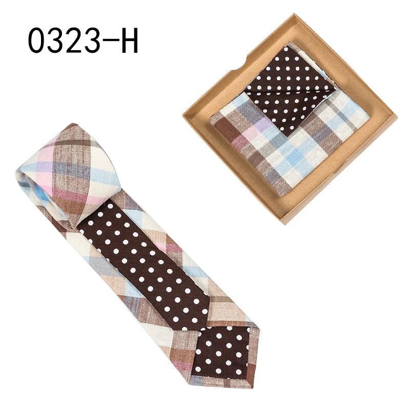 Men's Floral Print Tie and Pocket Square by GJG Denim