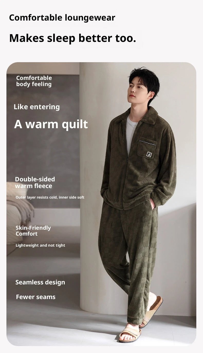 Men's Velvet Pajamas Set by GJG Denim
