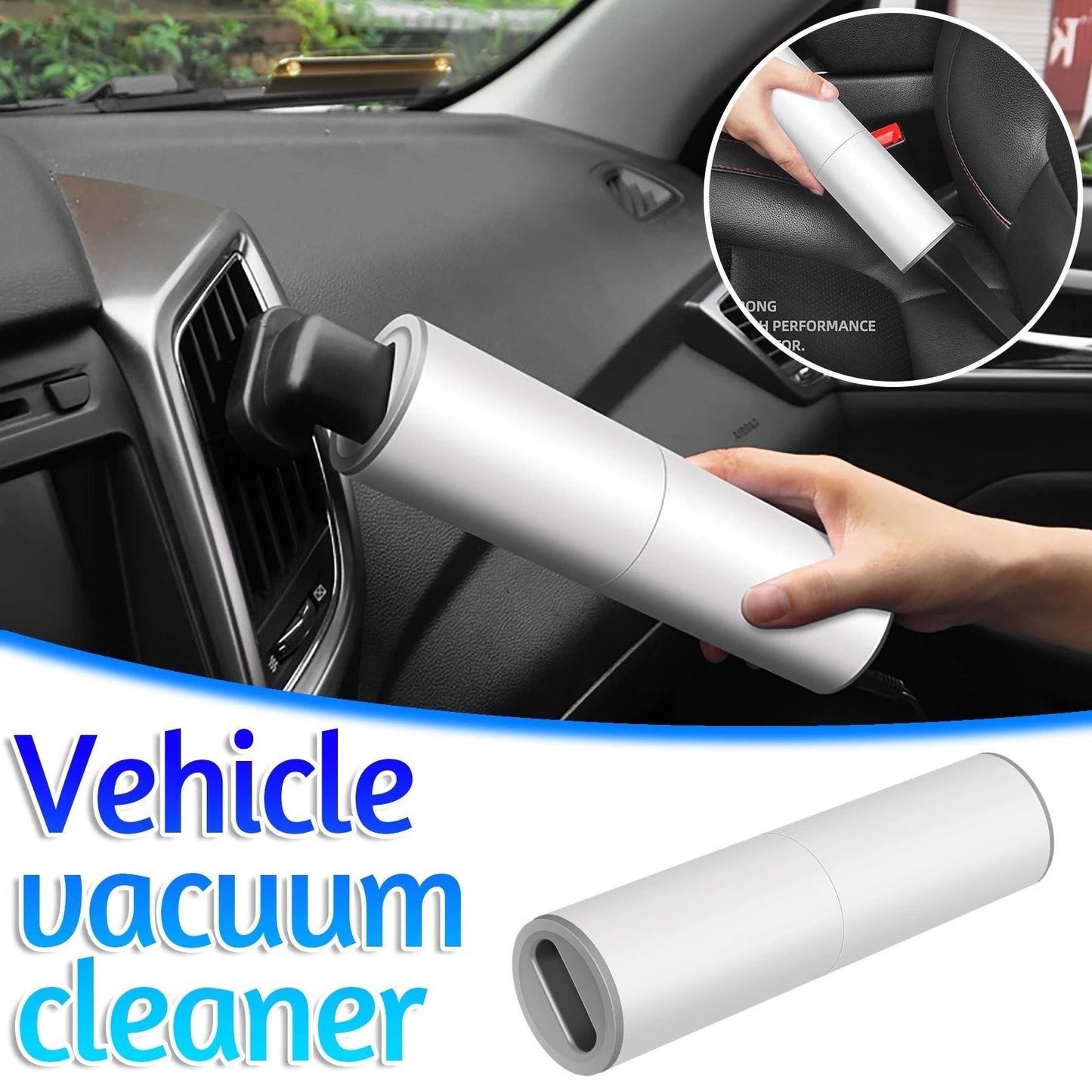 Portable Handheld Vacuum Cleaner 120W Car Charger by GJG Denim