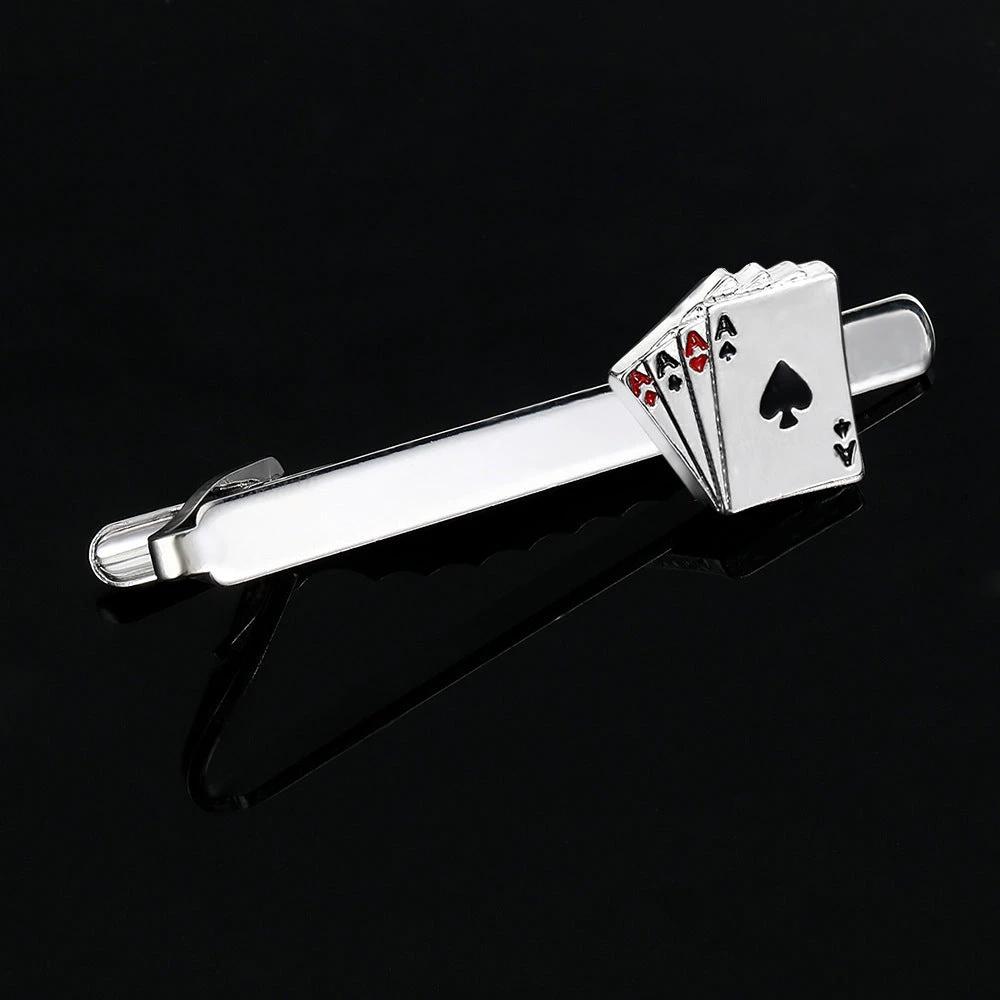 Men's Poker Cufflinks and Tie Clip by GJG Denim