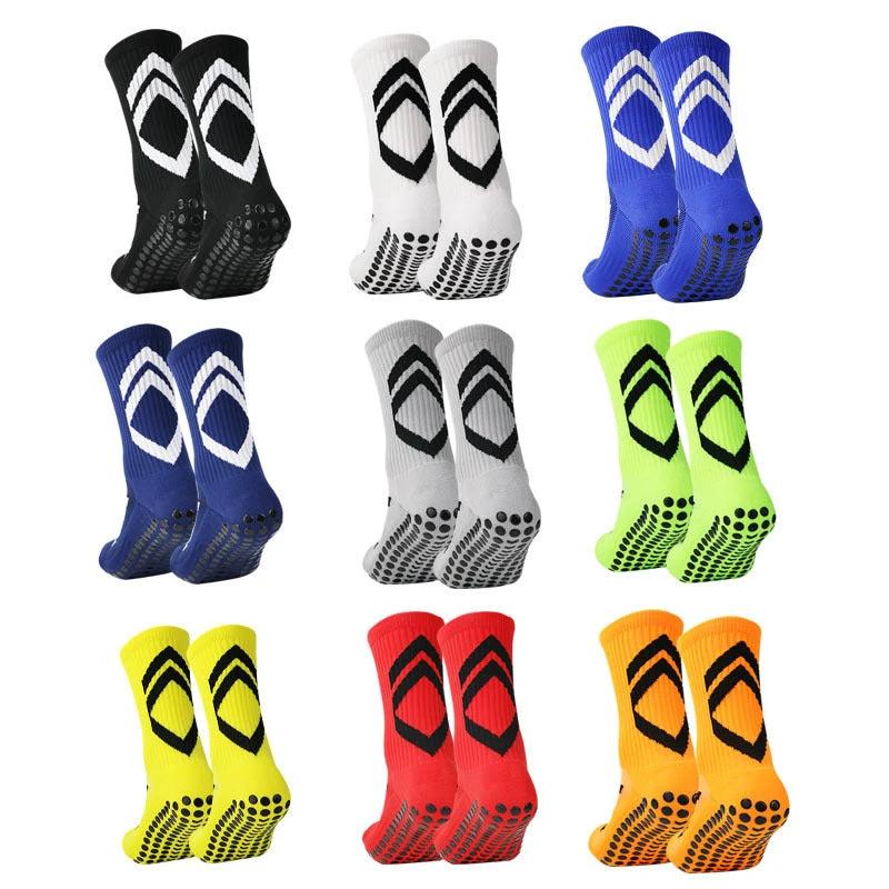Men's Non-slip Thick Football Shock-absorbing Sports Socks by GJG Denim
