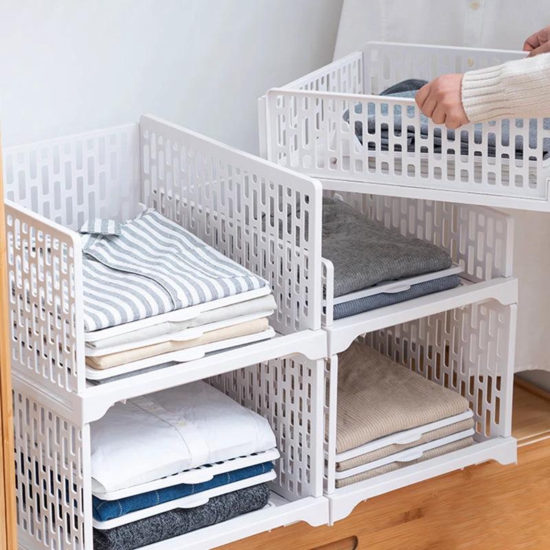 Wardrobe Storage Layered Partition Wardrobe Storage Box by GJG Denim