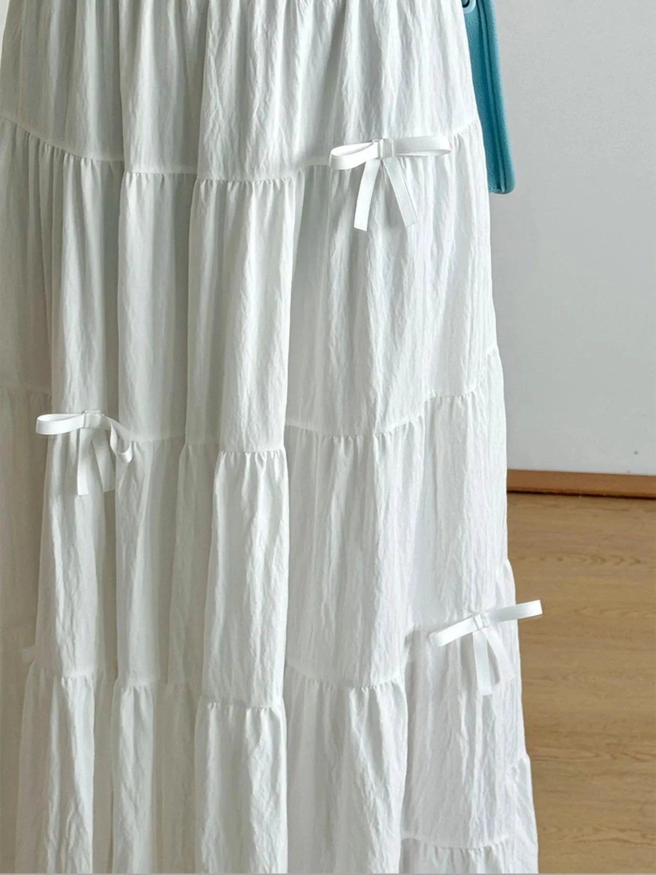 Tiered Elastic Waist Maxi Skirt by Lady Ros