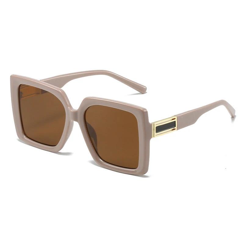 Fashionable Square-shaped Statement Gradient Color Oversized Sunglasses by GJG Denim