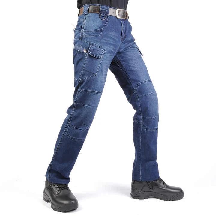 Men's Tactical Straight Leg Slim Jeans by GJG Denim