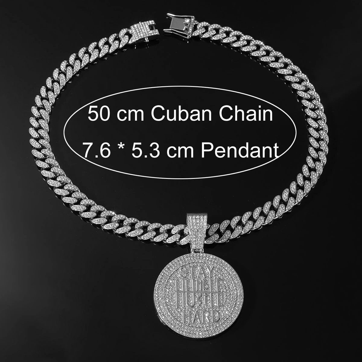 "Stay Humble Hustle Hard" Men's Necklace by GJG Denim