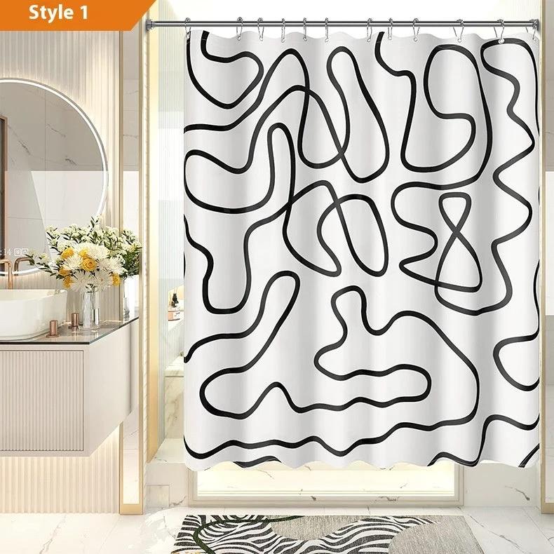 Bohemian Waterproof Shower Curtain by GJG Denim