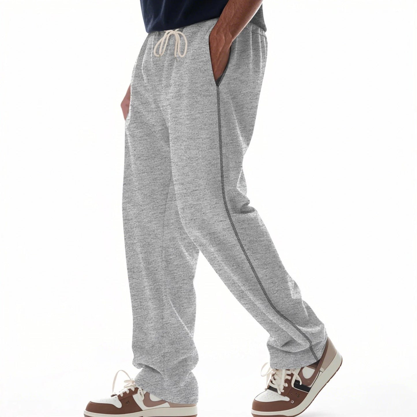 Men's Wear-resistant Heavy Terry Loose Sports Casual Pants by GJG Denim