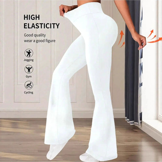 Women's High-Waisted Loose Floor-Length Casual Pants by GJG Denim