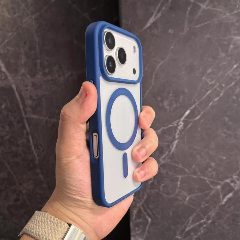 Non-yellow Phone Case Transparent Magnetic Ultra-thin Drop-resistant Protective Cover by GJG Denim