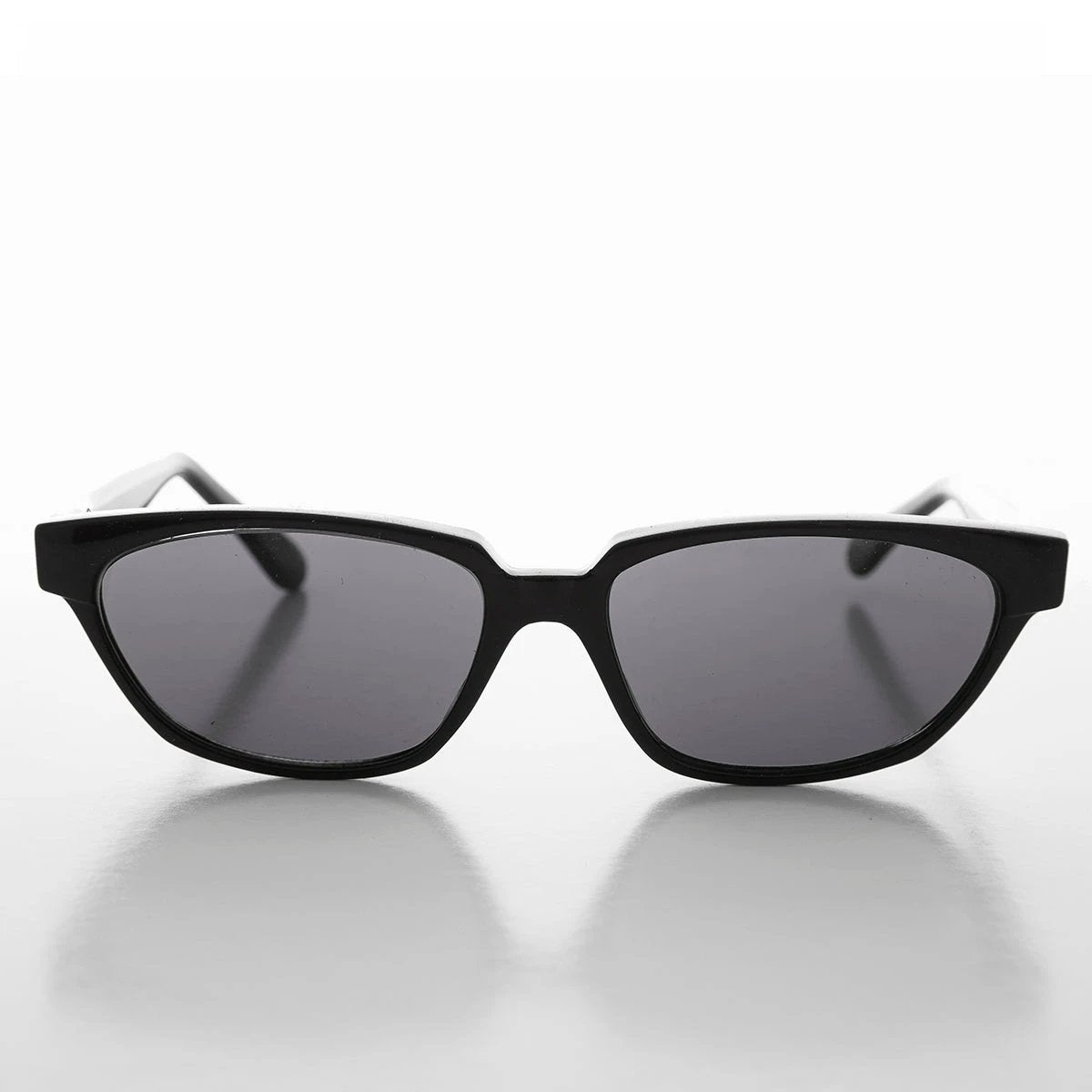 Rectangular Horn Rim Unisex Vintage Sunglass - Abbot by Sunglass Museum
