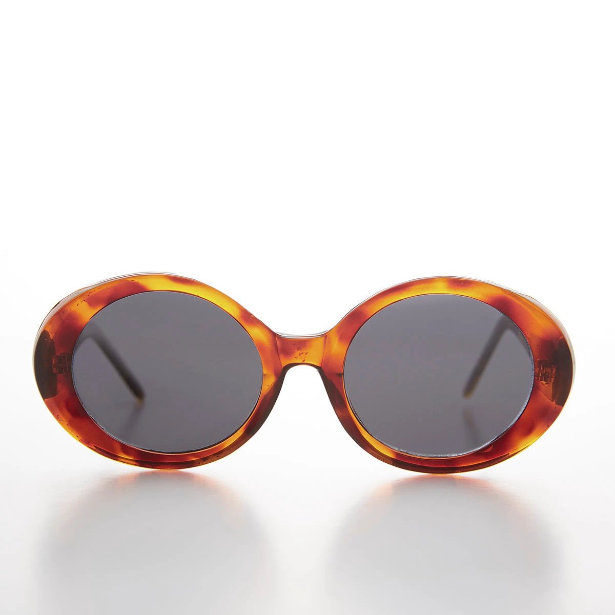 Thick Oval Mod Retro Women's Sunglass - Abby by Sunglass Museum