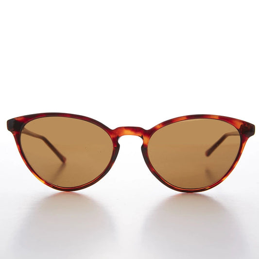 Women's Round Cat Eye Sunglass with Keyhole Bridge - Allie by Sunglass Museum