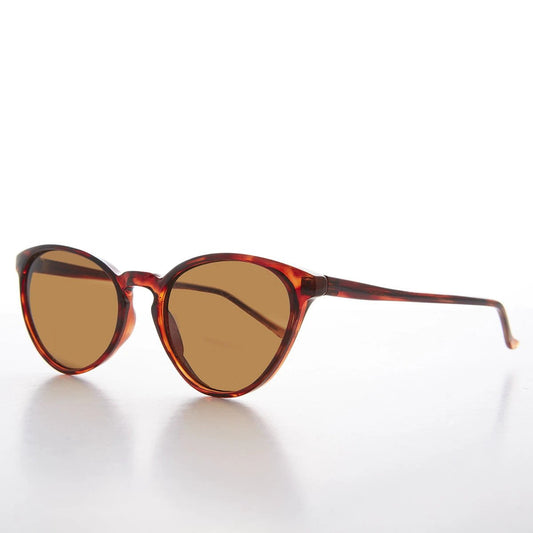 Women's Round Cat Eye Sunglass with Keyhole Bridge - Allie by Sunglass Museum
