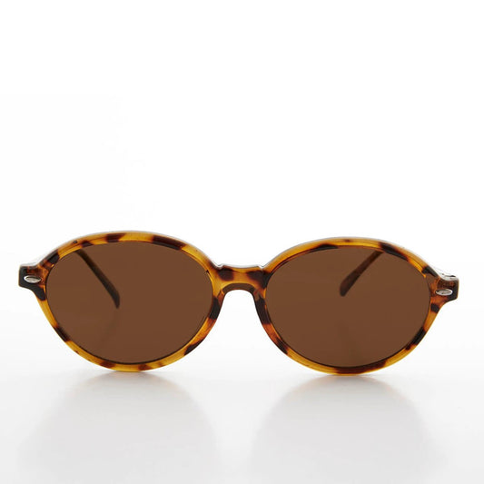 Women's Large Oval Glamour Vintage Sunglass - Alma by Sunglass Museum