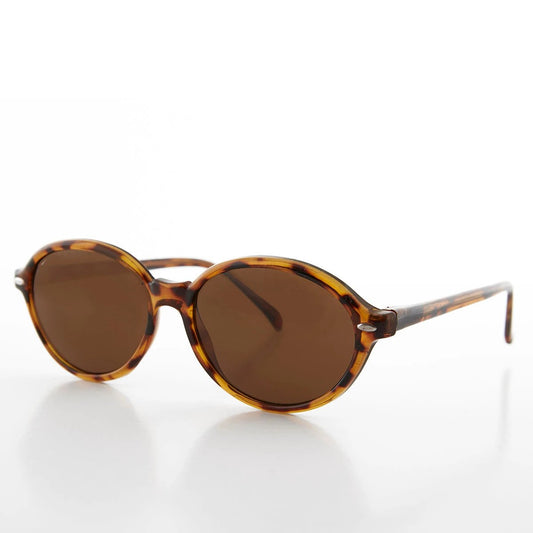Women's Large Oval Glamour Vintage Sunglass - Alma by Sunglass Museum
