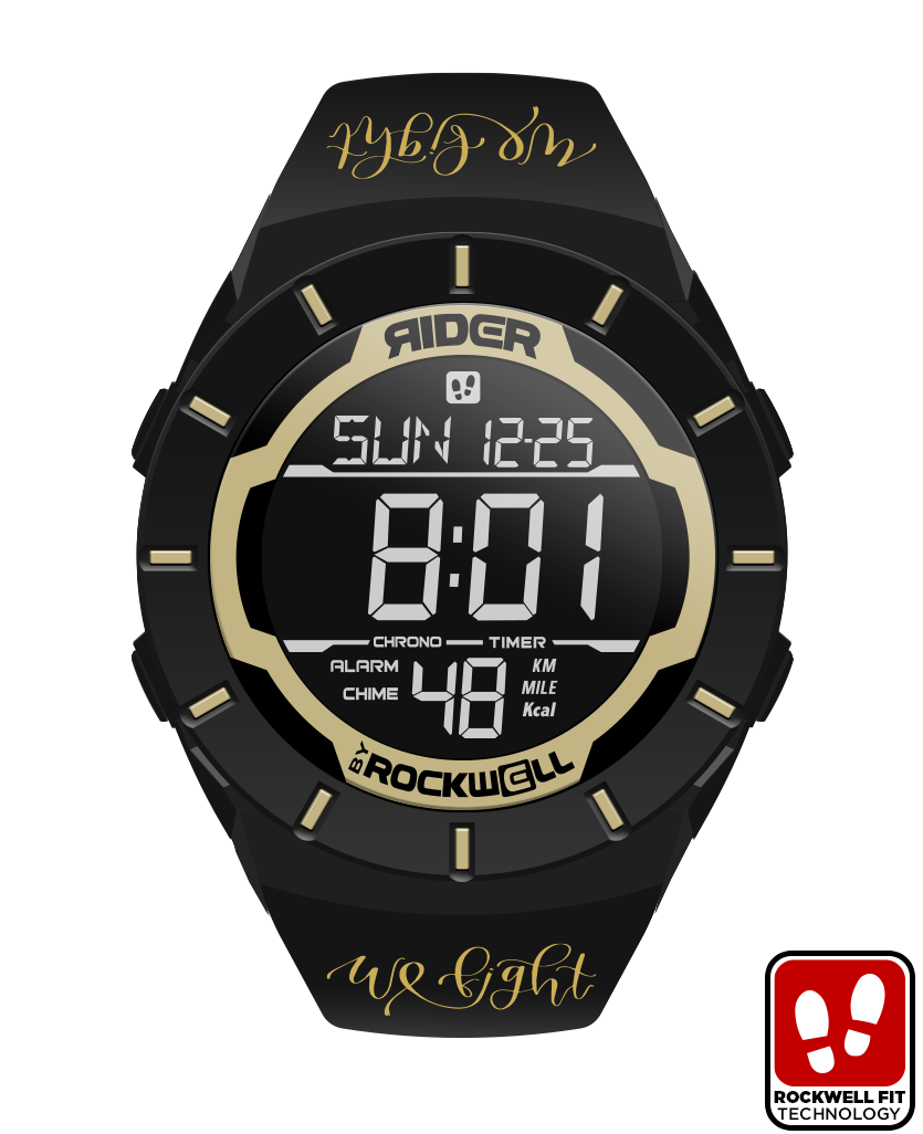 We Fight - Gold/Black Forum by Rockwell Time