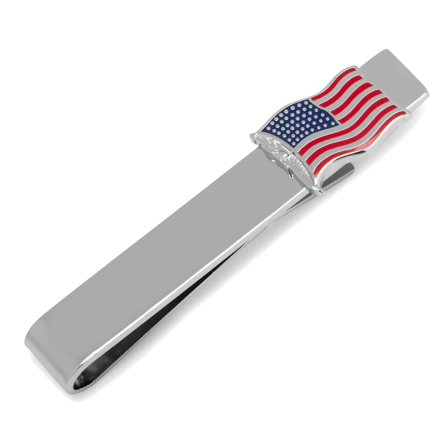 American Waving Flag Cufflinks and Tie Bar Gift Set by Cufflinks.com