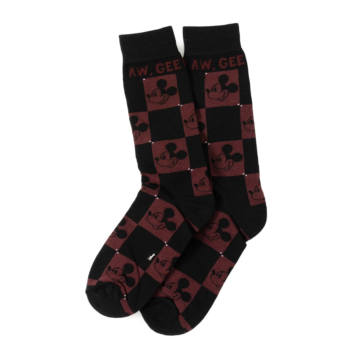 Disney Mickey and Friends Checkered Black Gift Set by Cufflinks.com