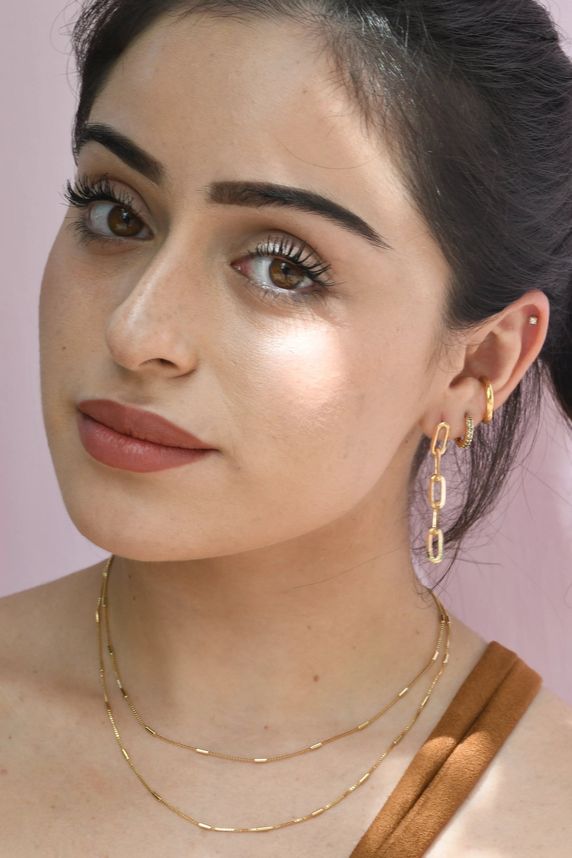 PaperClip Link Earrings by Views & Co