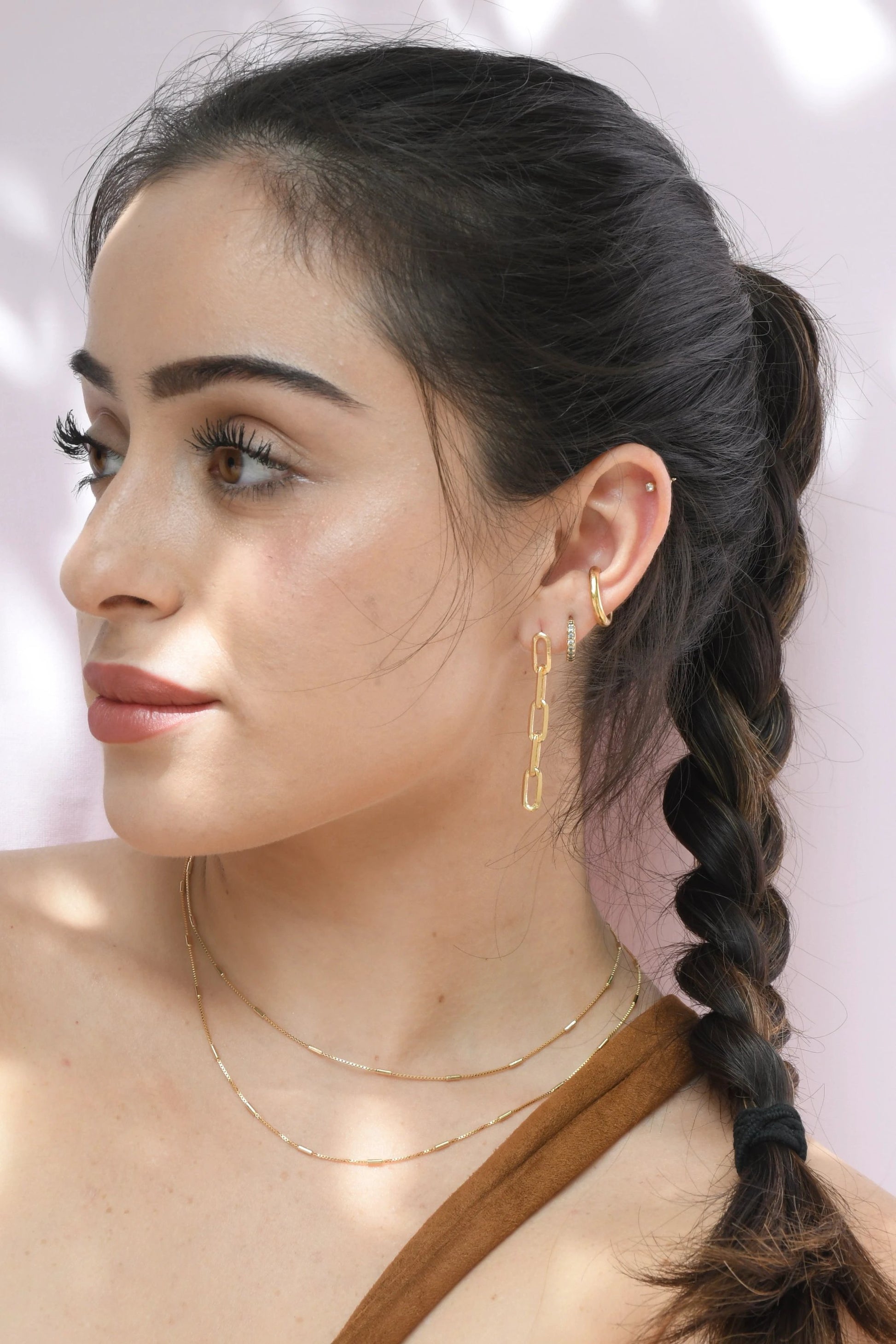 PaperClip Link Earrings by Views & Co