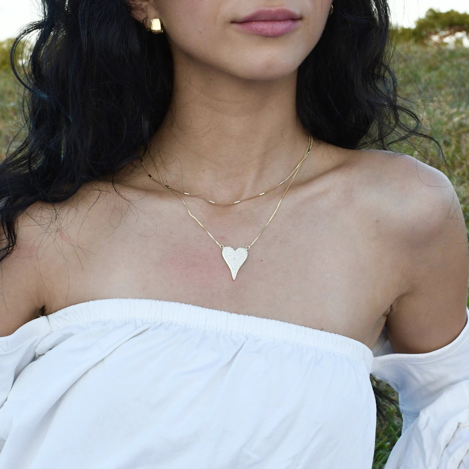 Pave Heart Set by Views & Co