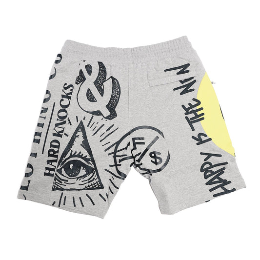 New Rich Sweatshorts (Heather Grey) by Fly Supply Co