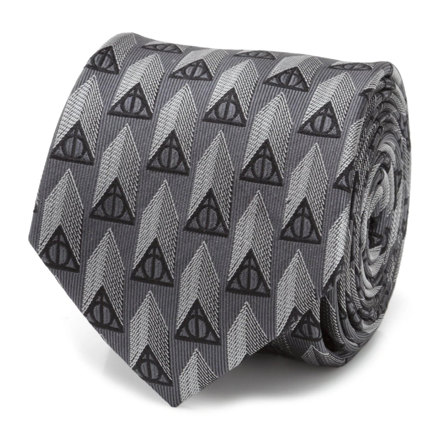 Harry Potter Deathly Hallows Gray Necktie Gift Set by Cufflinks.com