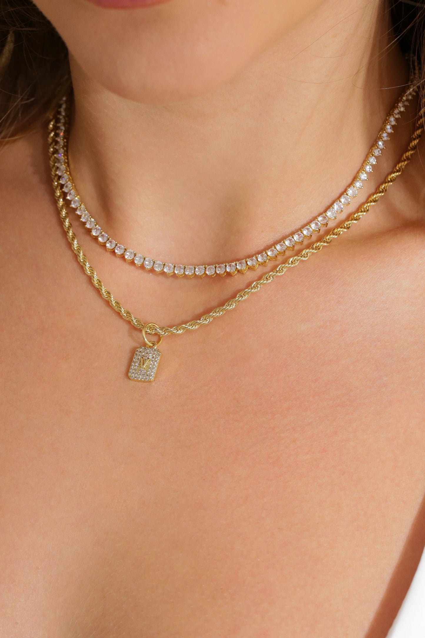 Initial Glam Necklace by Views & Co