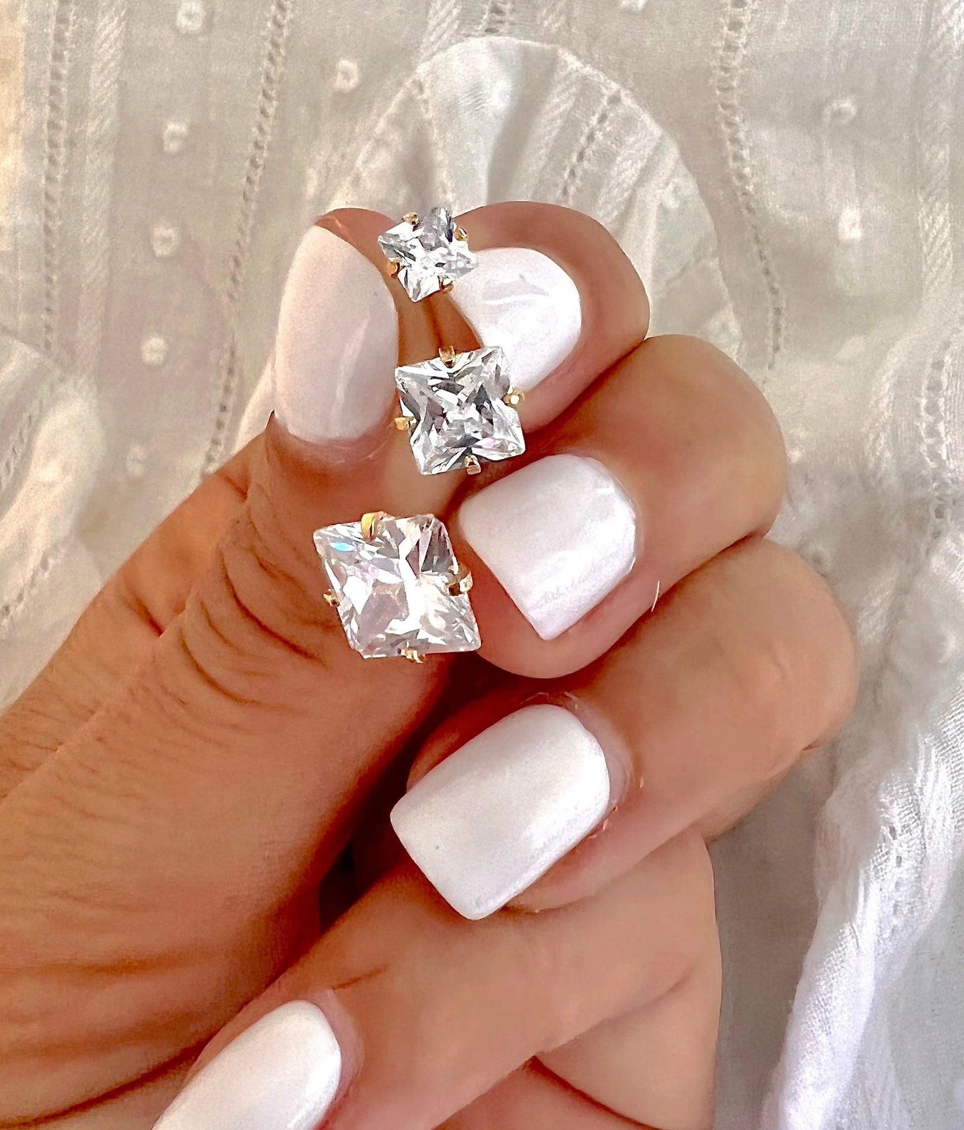 Princess Cut Stud by Views & Co