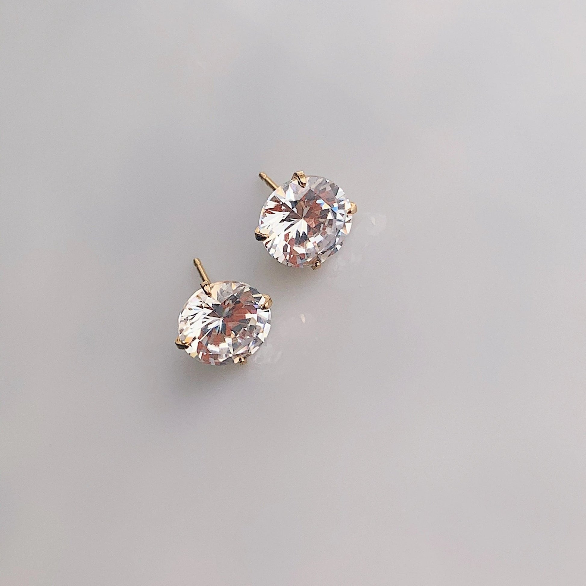 Round Cz Studs by Views & Co