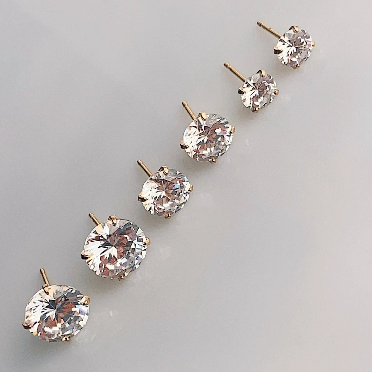 Round Cz Studs by Views & Co