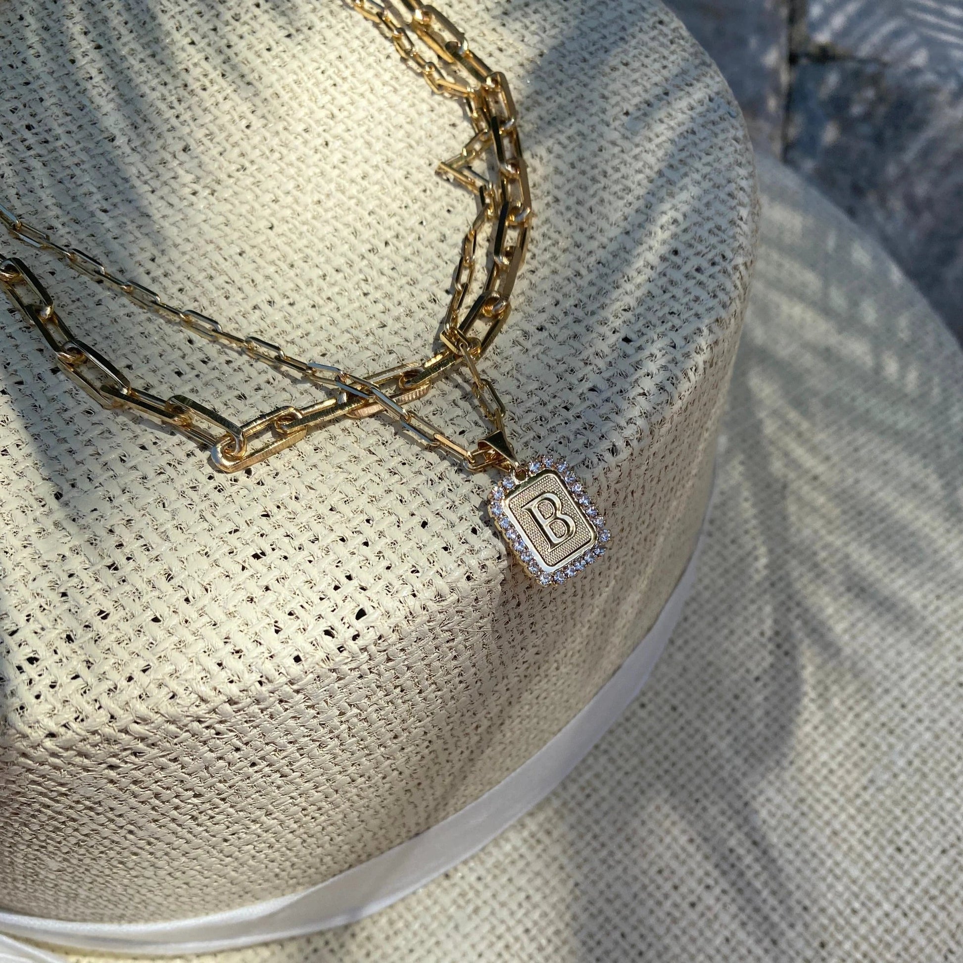 Initial Card Necklace by Views & Co