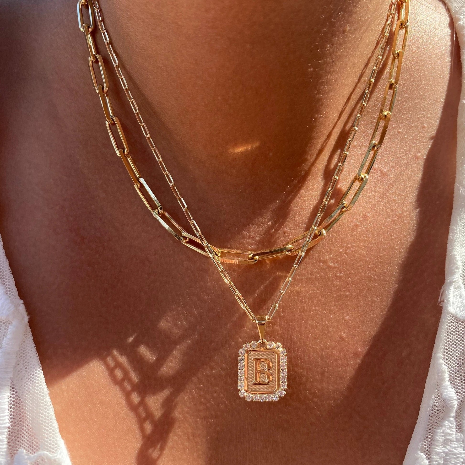 Initial Card Necklace by Views & Co