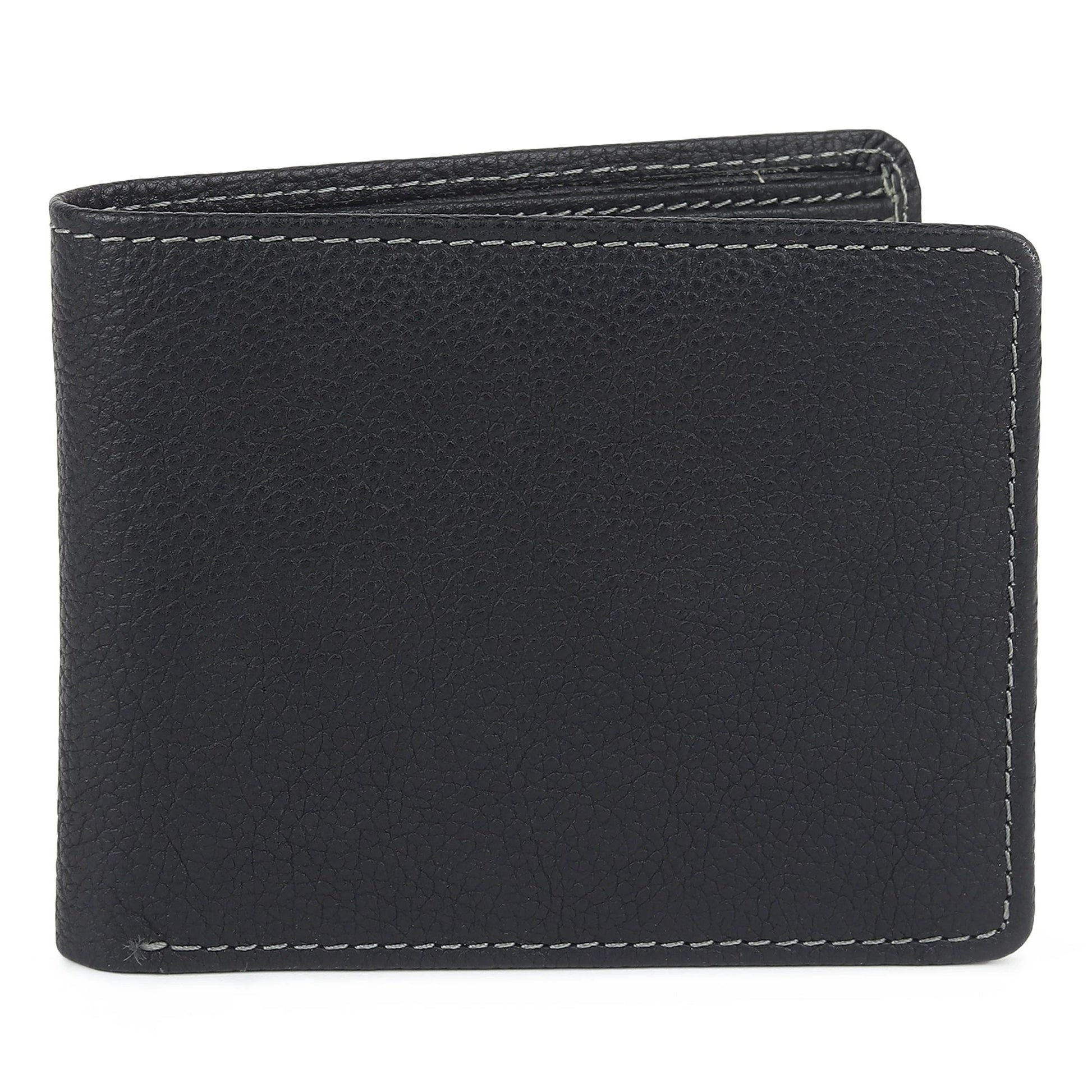 Black Textured Leather Mens Wallet by Classy Leather Bags