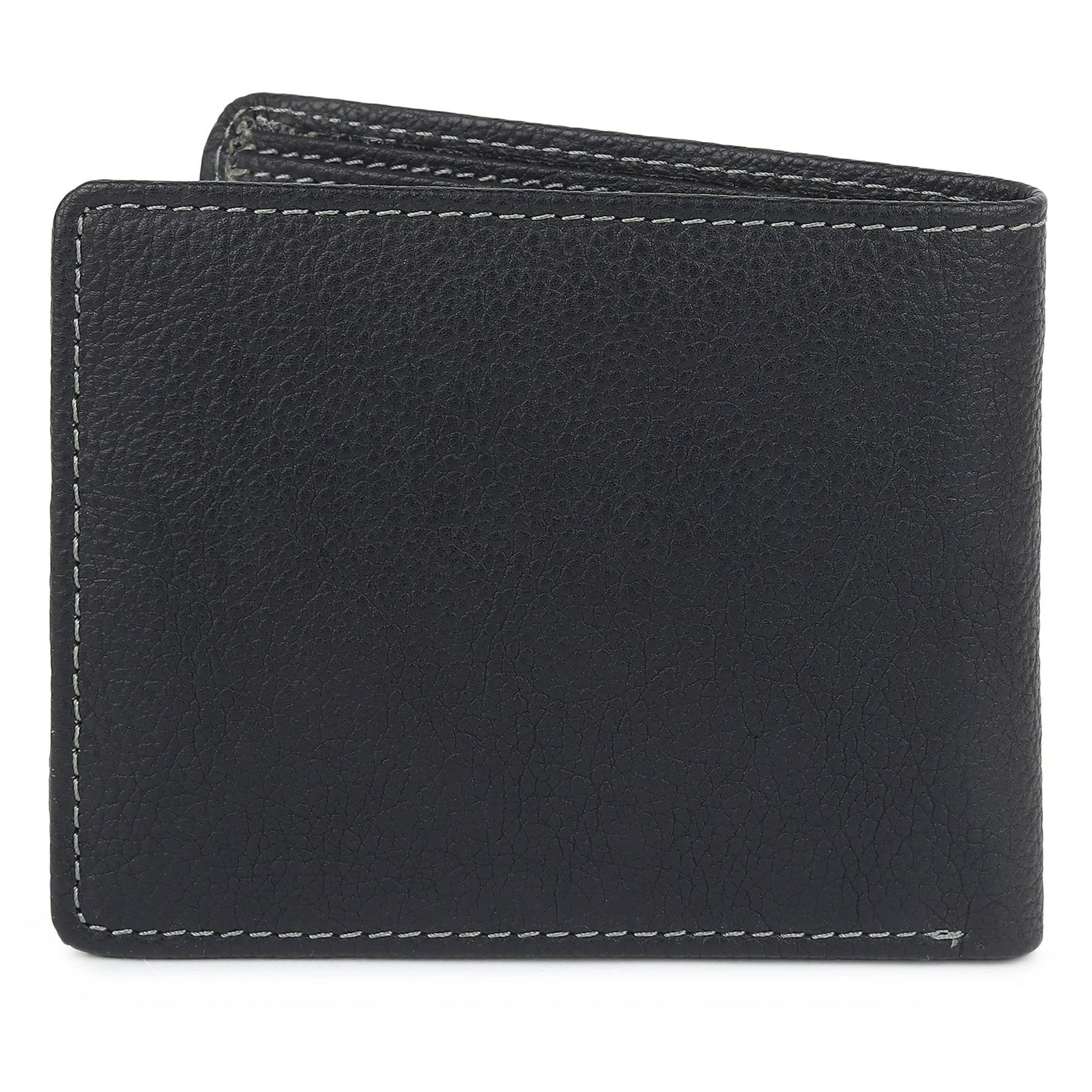 Black Textured Leather Mens Wallet by Classy Leather Bags