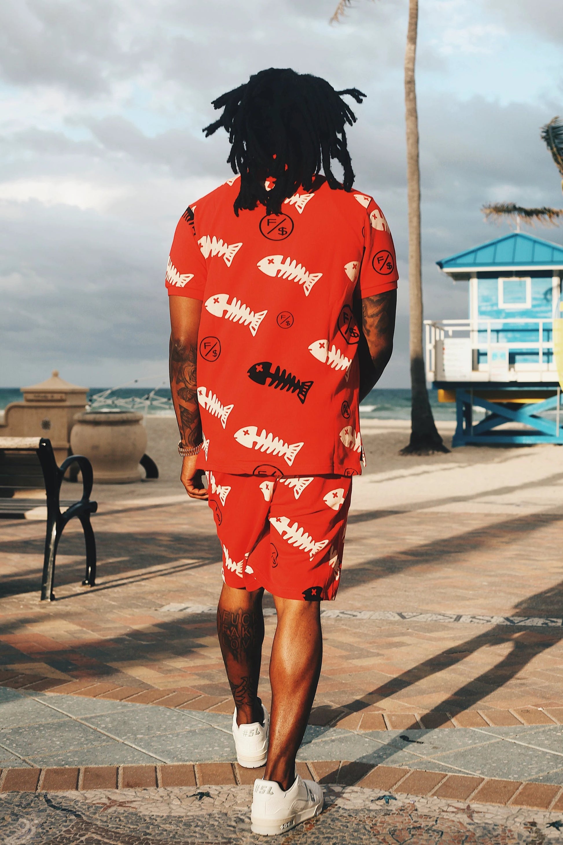 Fishscale Polo (Red) by Fly Supply Co